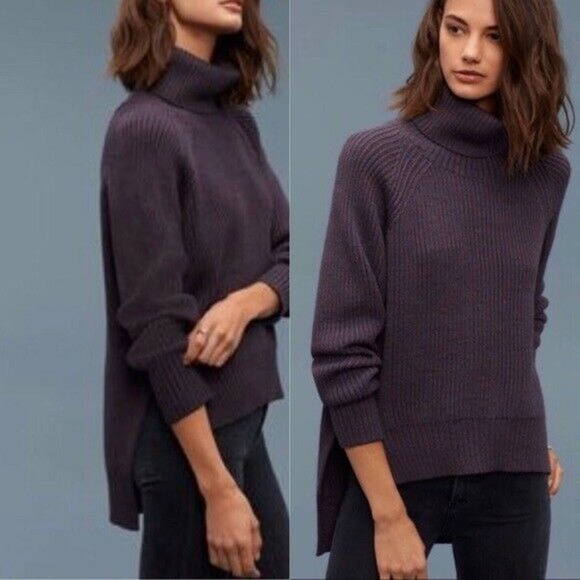 Aritzia Sweaters - Aritzia - Wilfred Free High Low Turtleneck Sweater